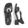 Rieker 62662-01 - Sandalen (schwarz)