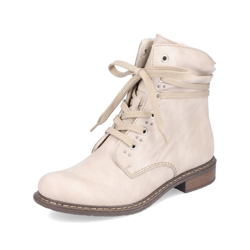 Rieker DAMES Enkellaarzen Y7424, Vrouwen Veterlaarsjes,laarzen,chukka boot,korte laarzen,veterschoenen,Grijs (grau / 45),40 EU / 6.5 UK
