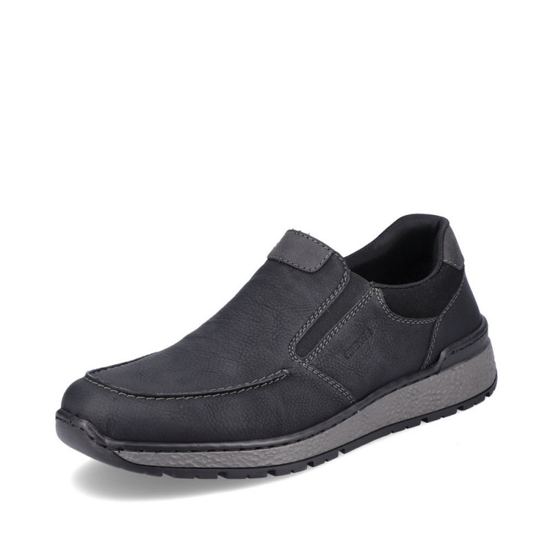 Chaussures Basses Homme Rieker B9062 - Lacets - Synthétique - Semelle Polyuréthane - Confort Anti-stress - Talon 4,1 Cm