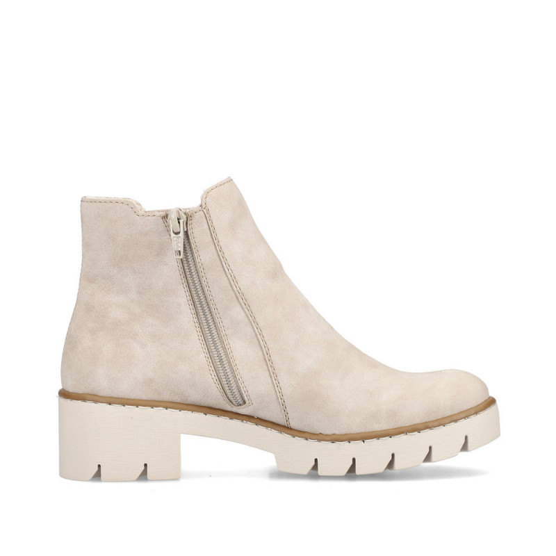 Rieker gevoerde veterboots beige multi