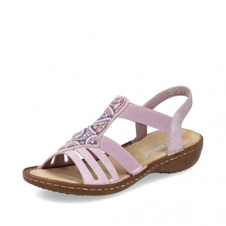 Rieker 60801-30 - Sandalen (rosa)