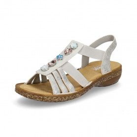 Rieker 62809-60 - Rieker Sandalen Weiss