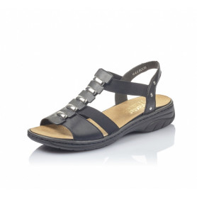 Rieker 64580-00 - Sandalen (schwarz)