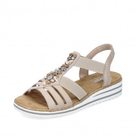 Rieker V0649-62 - Rieker Sandalen Beige