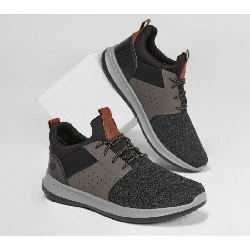 Skechers 65474-BKGY Skechers Delson Camben Schwarz