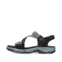 Rieker 68871-00 - Rieker Sandalen Schwarz