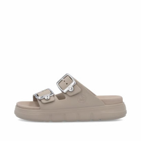 Rieker P1280-60 - Pantoletten (beige)