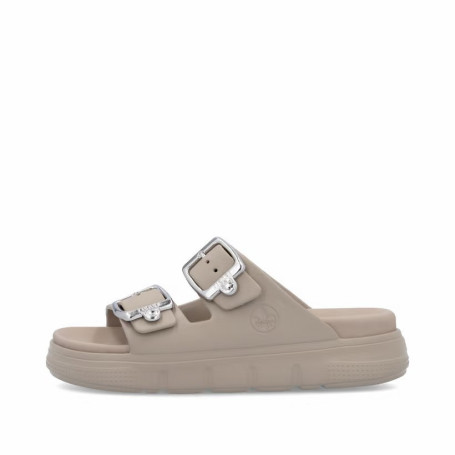 Rieker P1280-60 - Pantoletten (beige)