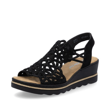 Rieker 67465-00 - Sandalen (schwarz)