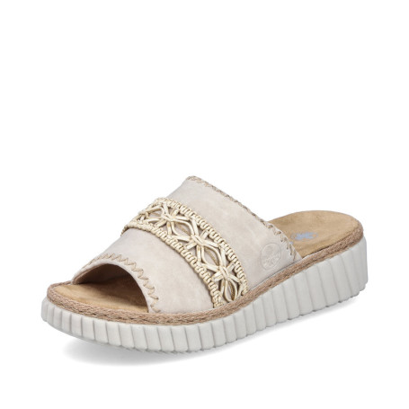 Rieker 69278-60 - Pantoletten (beige)