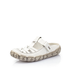 Rieker L0396-80 - Pantoletten (weiss)