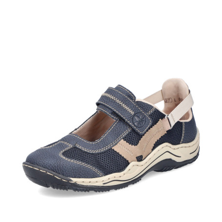 Rieker L0575-14 - Slipper (blau)