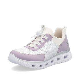 Rieker M6067-30 - Slipper (weiss-lila)
