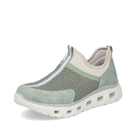 Rieker M6077-52 - Slipper (Grün)