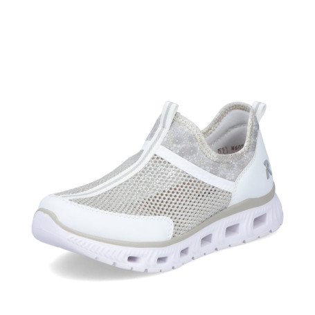 Rieker M6077-80 - Slipper (weiss)