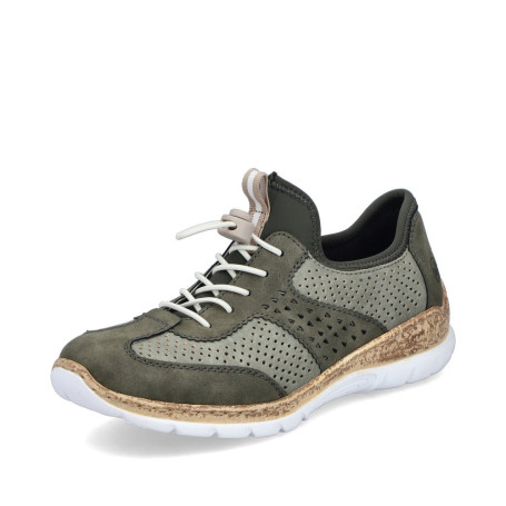 Rieker N4245-54 - Slipper (Grün)