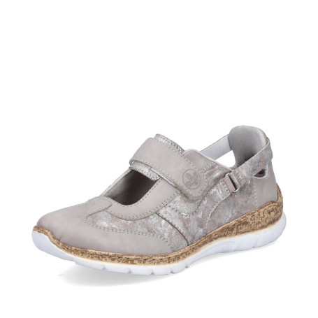 Rieker N4258-90 - Slipper (silber)