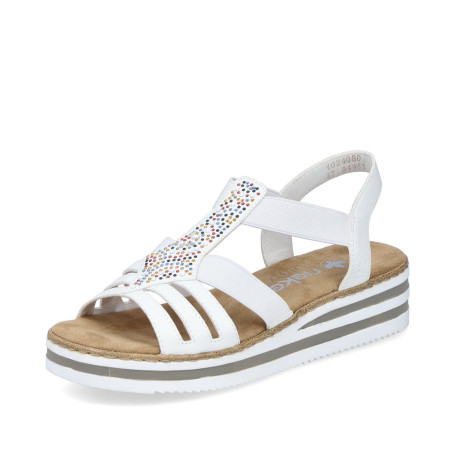 Rieker V0240-80 - Sandalen (weiss)