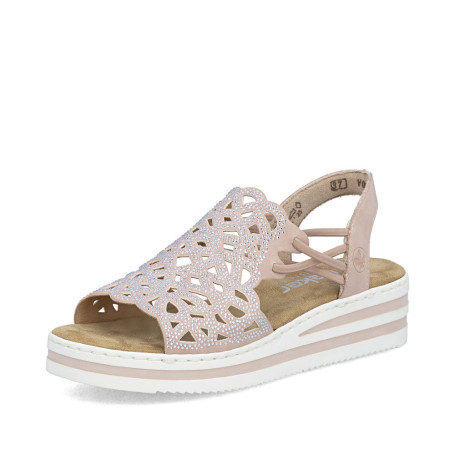 Rieker V0241-31 - Sandalen (rosa)