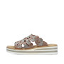 Rieker V02R8-90 - Pantoletten (metallic)