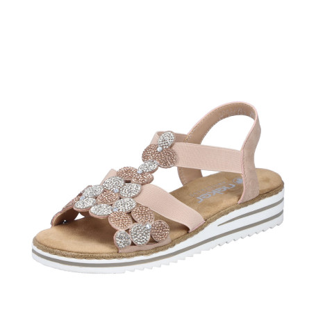 Rieker V0613-90 - Sandalen (rose)