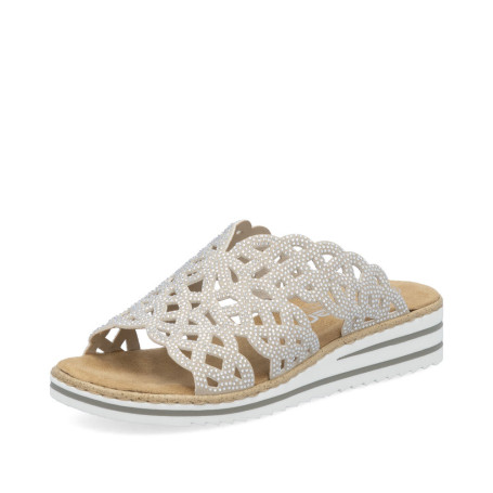 Rieker V0689-63 - Pantoletten (beige)
