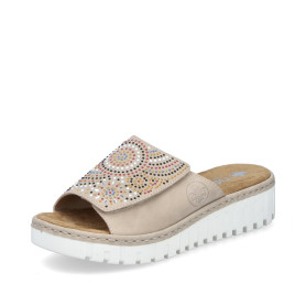 Rieker V1395-62 - Pantoletten (beige)