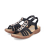 Rieker V2870-00 - Sandalen (schwarz)