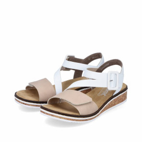 Rieker V3660-82 - Sandalen (weiss)