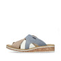Rieker V3683-90 - Pantoletten (blau)