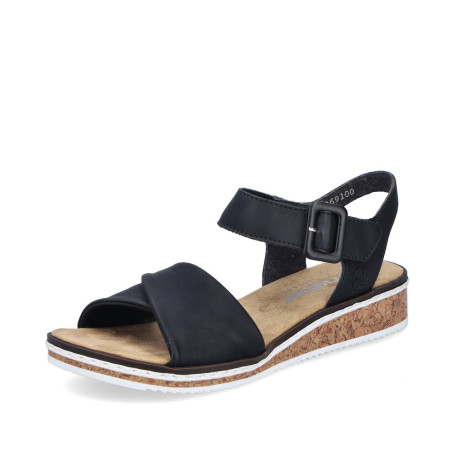Rieker V3691-00 - Sandalen (schwarz)