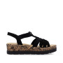 Rieker V3902-00 - Sandalen (schwarz)