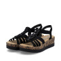 Rieker V3902-00 - Sandalen (schwarz)