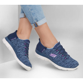 Skechers 149937-NVPR - Slipper (Blau-Lila)