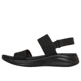 Skechers 119804-BBK - Skechers Damen Sandale Schwarz (Skechers Ultra Flex 3.0)