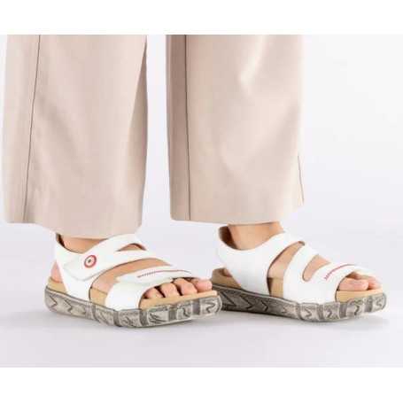 Rieker V5151-80 - Rieker Damen Sandalen Weiss (Rieker Damen Riemchensandale Weiss)