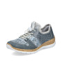 Rieker N4255-12 - Rieker Slipper Blau (Rieker Slip-On Sneaker Dunkelblau)