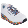 Skechers 177918-WMLT - Skechers Damen Sneaker Weiss (Skechers Uno Ravaged Love)