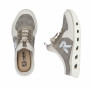 Rieker M6069-45 - Rieker Damen Pantoletten Grau (Sportlicher Rieker Damen-Sabot Grau)
