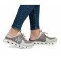 Rieker M6069-45 - Rieker Damen Pantoletten Grau (Sportlicher Rieker Damen-Sabot Grau)