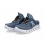 Rieker M6069-10 - Rieker Damen Pantoletten Blau (Sportlicher Rieker Damen-Sabot in Dunkelblau)