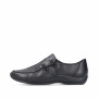 Rieker L1751-00 - Rieker Slipper Schwarz (Rieker Damen Trotteur Leder)