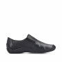 Rieker L1751-00 - Rieker Slipper Schwarz (Rieker Damen Trotteur Leder)