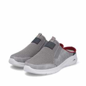 Rieker B7390-42 - Rieker Herren Pantoletten Grau (Rieker Sporty Clogs Grau)