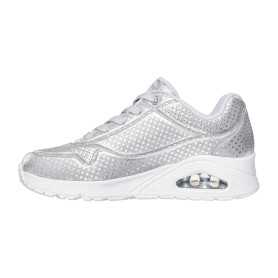 Skechers 177162-SIL - Skechers Damen Sneaker Hellgrau (Skechers Uno Disco Nite)
