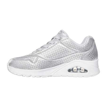 Skechers 177162-SIL - Skechers Damen Sneaker Hellgrau (Skechers Uno Disco Nite)