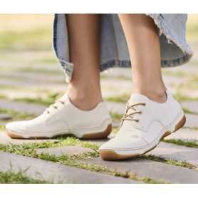Rieker 55920-80 - Rieker Damen Schnürschuhe Weiss (Rieker Sneaker Damen Weiss)