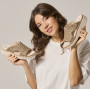 Rieker 69280-60 - Rieker Damen Pantoletten Beige (Beigefarbene Rieker Damen-Pantolette)