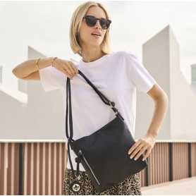 Rieker H1073-00 - Rieker Handtaschen Schwarz (Rieker Damen Umhängetasche Schwarz)