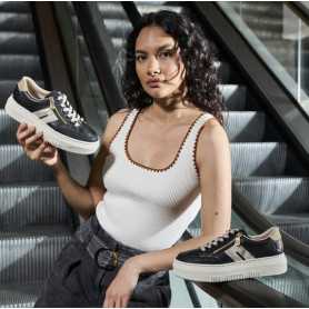 Rieker M1912-00 - Rieker Damen Schnürschuhe Schwarz (Rieker Sneaker Damen Schwarz)